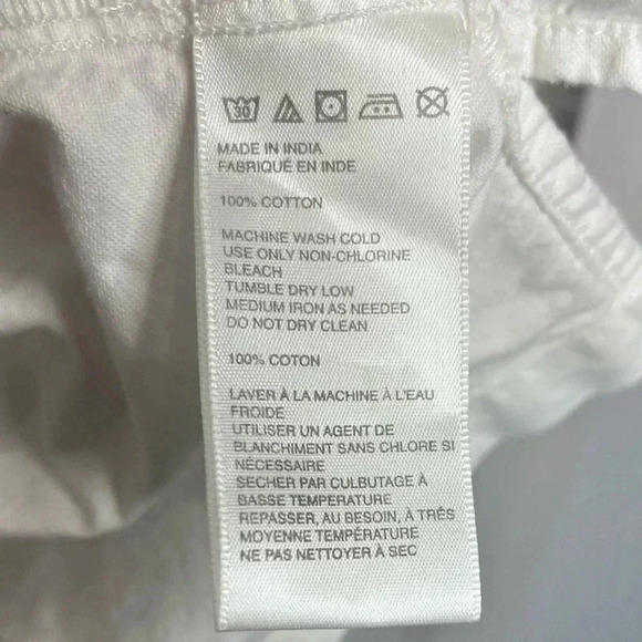 Urban Outfitters Pajama Shirt Button Down White with Snaps 100% cotton - Picture 6 of 7